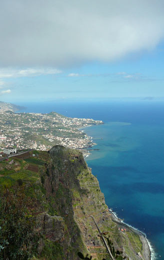 Tall cliffs of Cabo Girao Madeira
